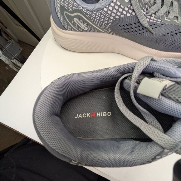 Jackshibo Men’s 8507 Lightweight Athletic Running Shoes Gray Size 12.5 (EU 46.5) main image 8
